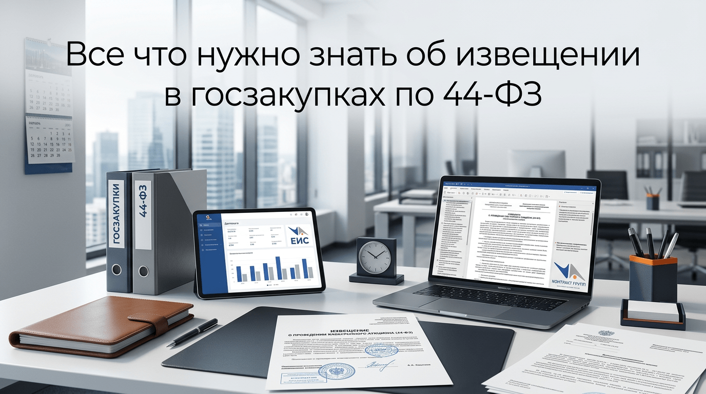  Все что нужно знать об извещении в госзакупках по 44-ФЗ 