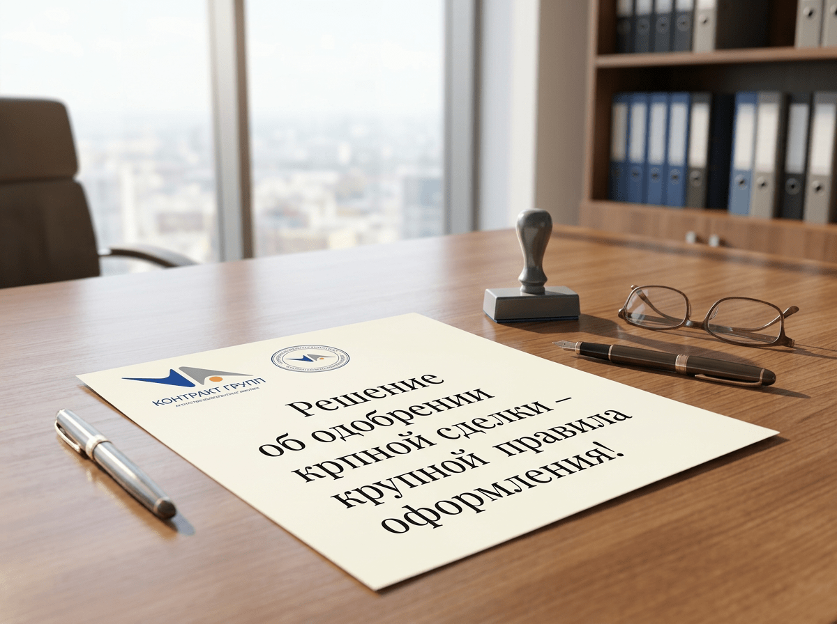 Решение об одобрении крупной сделки: когда требуется и как его подготовить